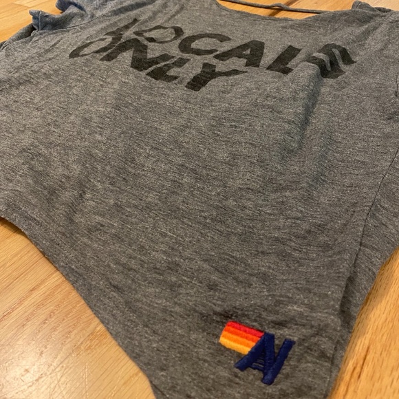 RARE Aviator Nation Locals Only Open BackTee - Picture 6 of 8